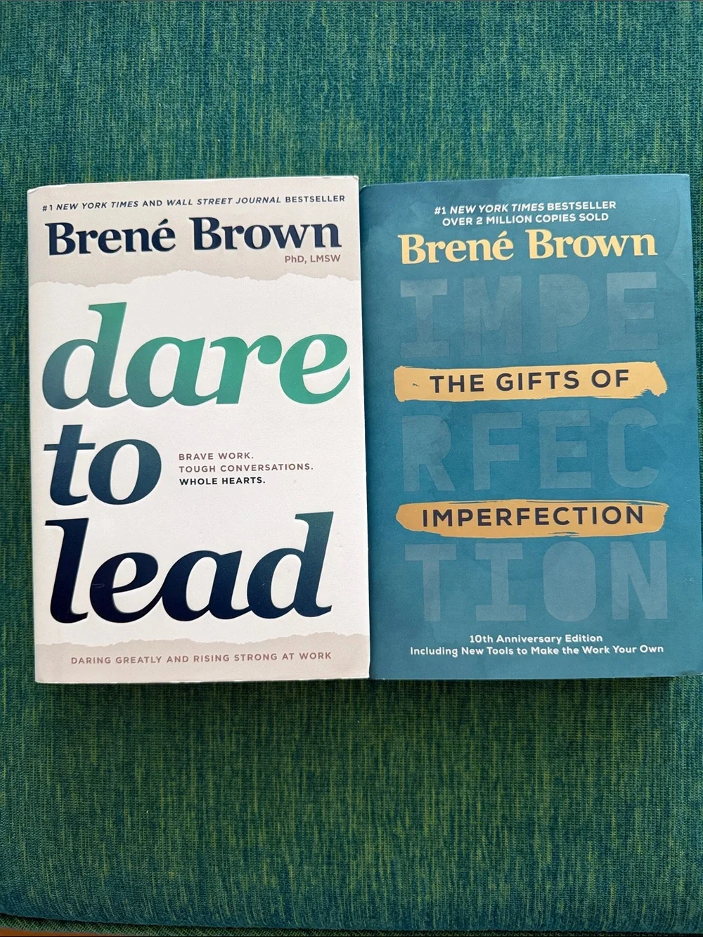 Dare to Lead & The Gifts of Imperfection Book Bundle - Teal/White Covers